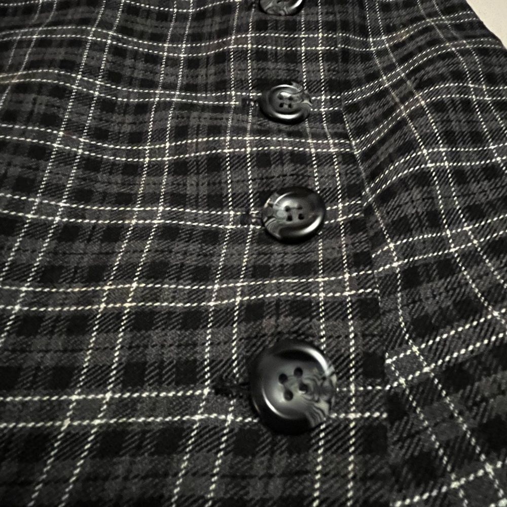 Tracy Evans/women’s Black and White Plaid Skirt/Shorts size 5 - Picture 6 of 6
